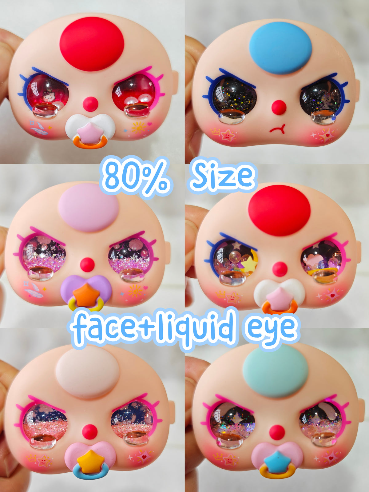 Baby Three BB3 Liquid Glitter Eyes and face DIY for 80% Dolls
