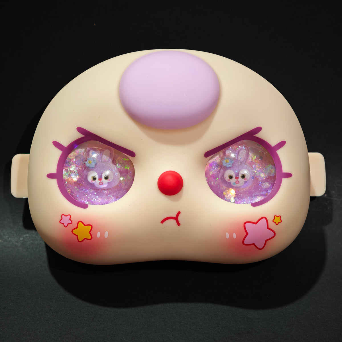 Baby Three BB3 400% Custom Face Plate , Glitter Flowing Eyes DIY Doll Face
